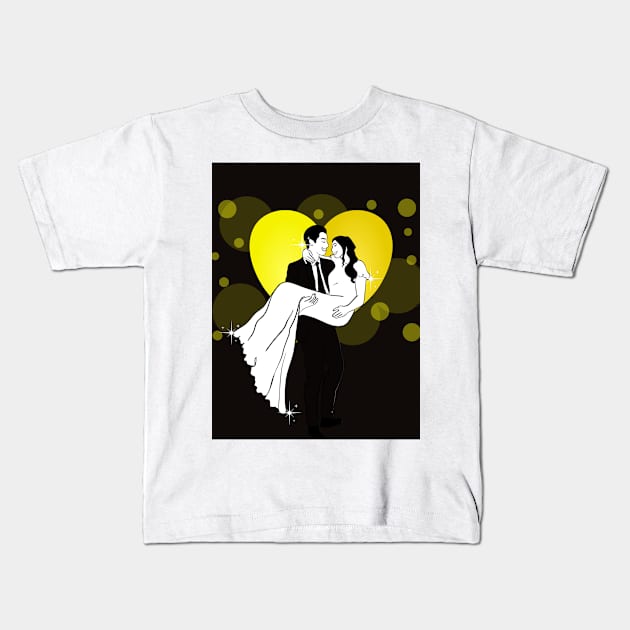 lovers gift idea Kids T-Shirt by Sailakshmi Arts